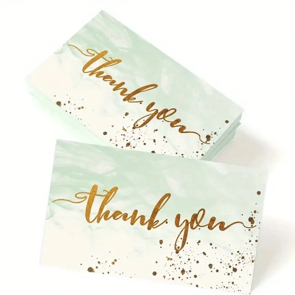 50pcs Thank You Cards New Design